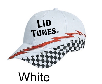 Lid Tunes Six Panel Racing Pattern Cap